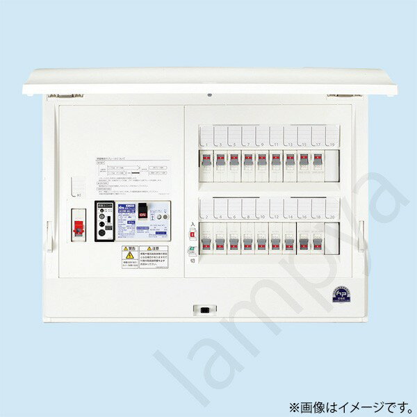 HCD3E4182MGH(HCD3E4-182MGH)感震機能付+非常用一次送り回路付ホーム分電盤ドア付露出・半埋込共用型18+240A日東工業