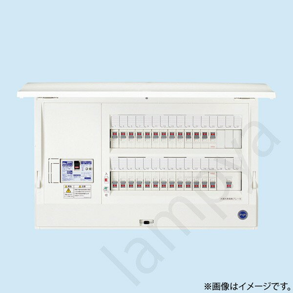 HCD3E6143SE3(HCD3E6-143SE3)太陽光発電システム+エコキュート・電気温水器+IH対応ホーム分電盤ドア付露出・半埋込共用型14+360A日東工業