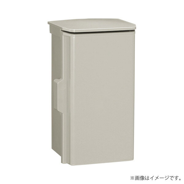 シンプルな汎用の屋外用樹脂製ボックス●屋根付のため屋外で使用可能です。●シンプルなデザイン、色彩でさまざまな取付場所に適しています。●ポール取付用の取付バンド孔が付いています。●底面と背面に配線穴用ノックアウトが付いています。●樹脂製ですのでケースのアース工事が不要です。設置場所：屋外IP規格：IP44材質：ABS樹脂取付基板：木製基板9mmボックス板厚：扉1.8〜4.0mm　ボデー1.8〜4.5mm扉形式：片扉※本商品のご注文について、商品代引は受付できませんのでご了承下さい。※【即納商品】他店舗と在庫を共有しているため、ご注文のタイミングにより、まれに出荷まで時間を要する場合があります。メーカー希望小売価格はメーカーカタログに基づいて掲載しています