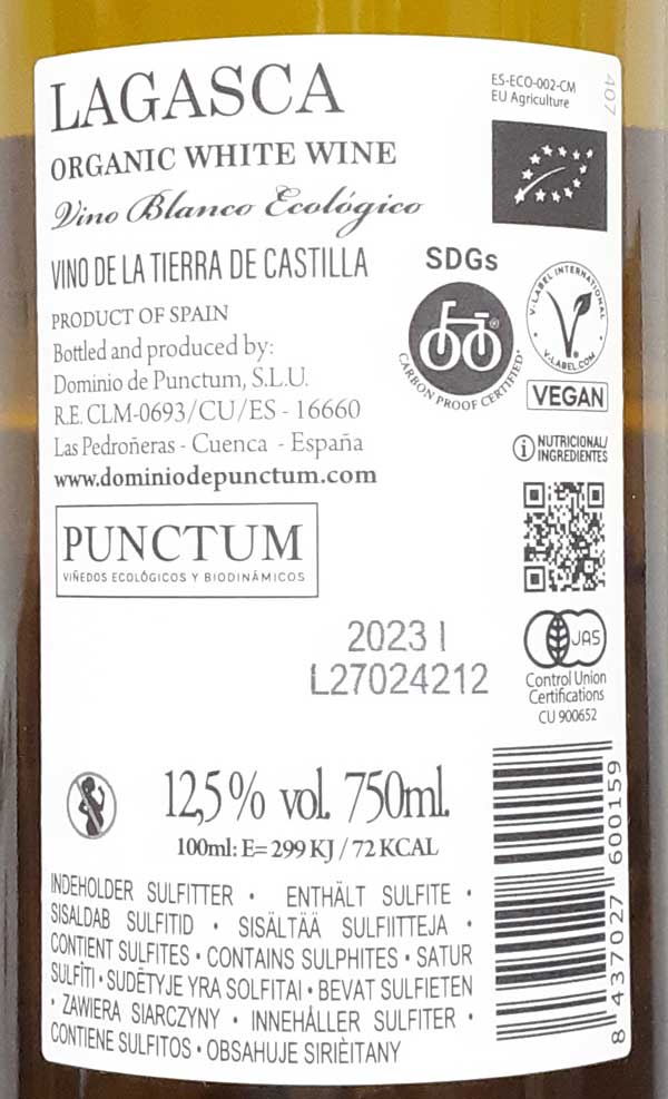 ラガスカ オーガニック ブランコ 白ワイン スペイン ラマンチャ 750ml 自然派ワイン Lagasca lamuno-10003290 自然派ワイン La Muno 楽天市場店 サンプル画像2