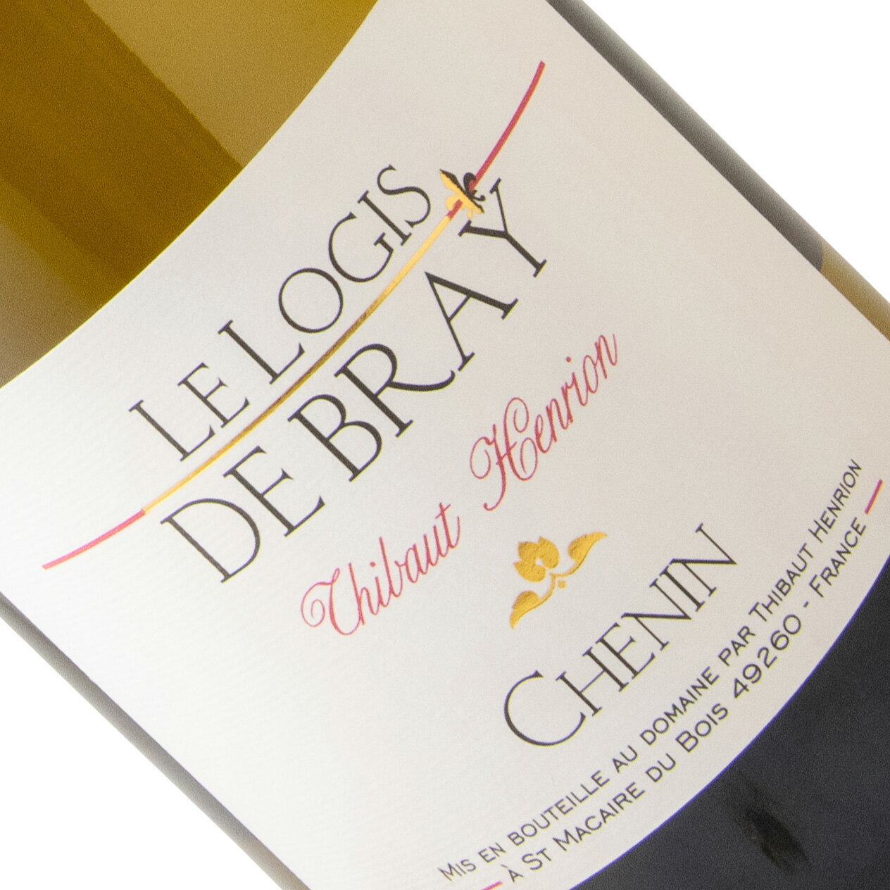 格付けスペインワイン（DO） ティボー・アンリオン ル ロジ ドゥ ブレ 2022年 白ワイン シュナンブラン フランス ロワール 750ml Thibaut Henrion Le Logis de Bray