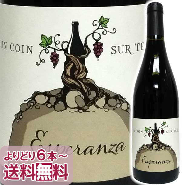 エスペランサ Esperanza Vin de France。シラー70%、グルナッシュ30%のブレンド。ヴォーヴェール村に合計2ha。粘土質・砂岩質土壌。樹齢約15年。収量は40hl/ha。シラーはステンレスタンクで、グルナッシュは500リットルの樽（demi-muid）で発酵後、6ヶ月間熟成。「エスペランサ」はスペイン語で「希望」の意味で、「ヴァン・ナチュールこそ私たちの未来の希望である」という意味が込められています。 Information ワイナリー アン・コワン・シュル・テール 生産地 フランス／ラングドック ブドウ品種 シラー70%、グルナッシュ30% 色／飲み口 赤／フルボディ アルコール度数 12.5% 内容量 750ml