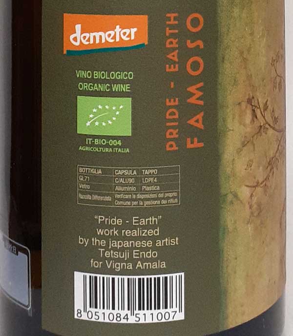 ヴィーニャ・アマラ ファモーゾ プライド-アース 白ワイン イタリア エミリアロマーニャ 750ml 自然派 ナチュラルワイン Vigna Amala Famoso Pride-Earth lamuno-10003091 自然派ワイン La Muno 楽天市場店 サンプル画像2