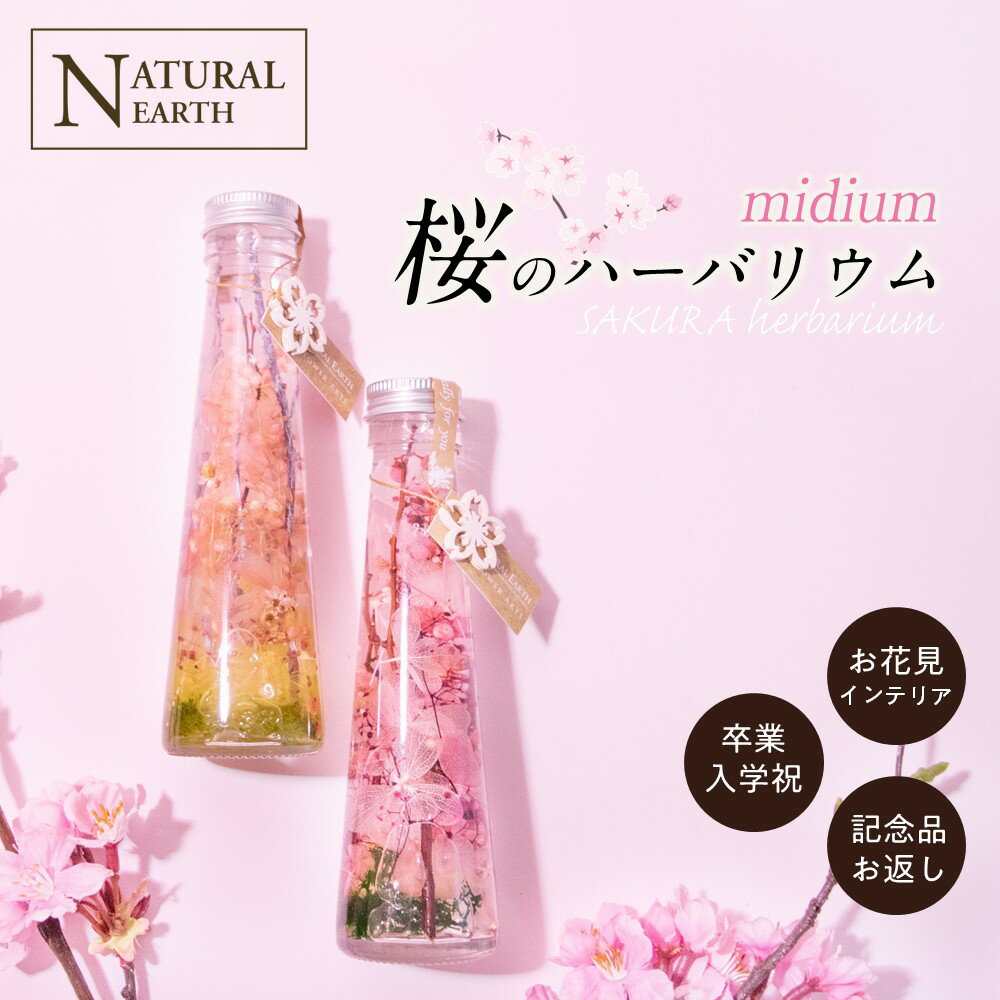 ＼割引クーポン配布中／ハーバリウム 桜 サクラ 雑貨 桜モチーフ 小物 インテリア プレゼントにも最 ...