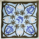 【60X60cm】ハワイアンキルト タペストリー サンライズオーシャン タペストリー(ブルー)【ハワイアン雑貨/ハワイアン 雑貨】【ハワイ土産】【ハワイアン イ...