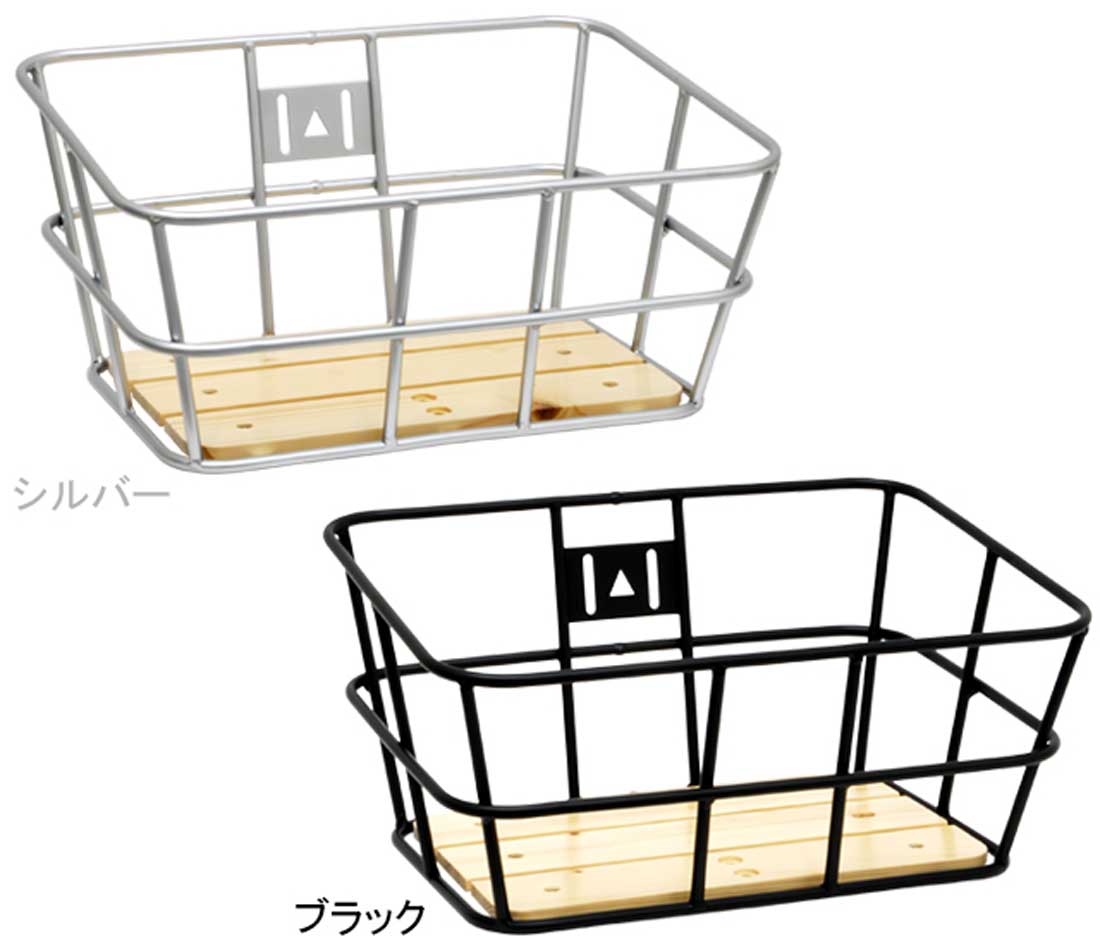 【自転車用 前カゴ】PALMY TU319 ウッドパネルアル