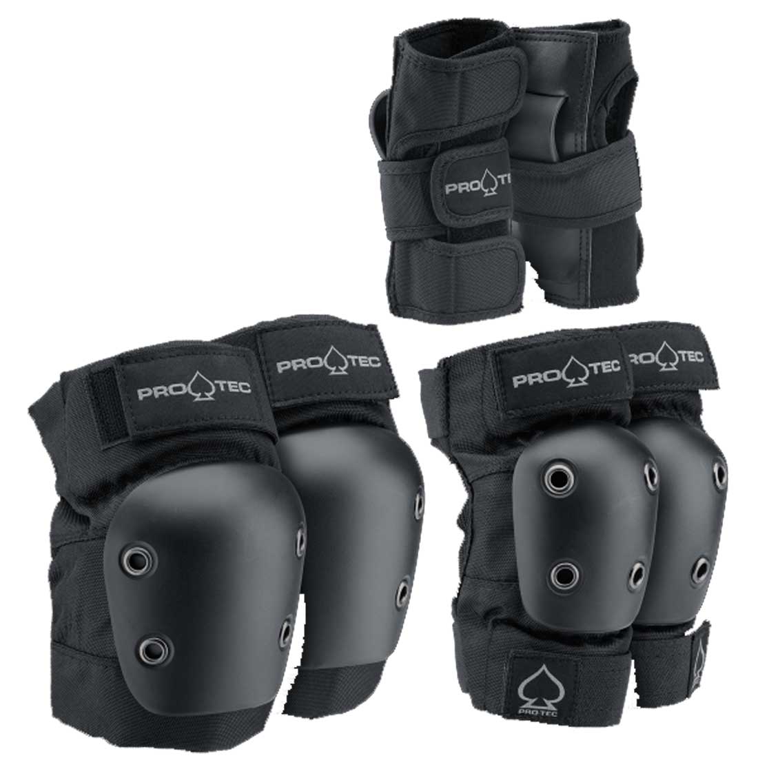 PRO-TEC STREET GEAR JR PAD 3pack ジュニア用プロテクターセット 自転車 スケート ウィンタースポーツ..