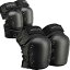 PRO-TEC KNEE&ELBOW PAD BLACK ヒザ＆ヒジ用プロテクターセット 自転車 スケート ウィンタースポーツ メンズ レディース ジュニア