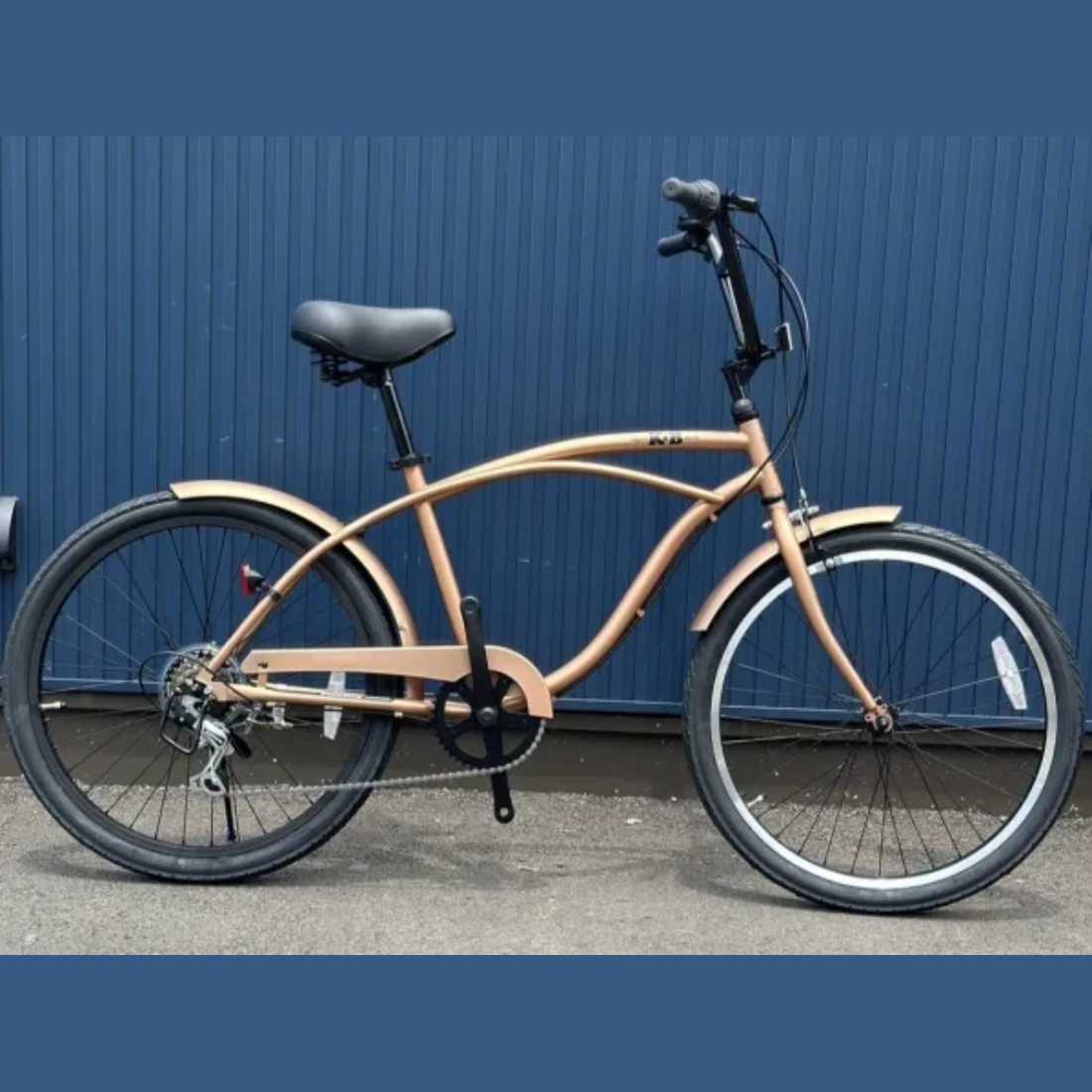 自転車 KB 24"CityCruiser-6D ブロンズ レインボー ビーチクルーザー 24インチ おしゃれ 通勤 通学 6段..