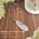 ネックレス ペンダント レディース メンズ ユニセックス フェザー インディアン ハワイアンジュエリー lana jewelry ラナジュエリー サージカルステンレス316L製 金属アレルギー対応 安心 アレルギーフリー 送料無料