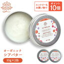【ポイント10倍&マラソンSALE】オーガニック 精製 シアバター 35g×2缶 セット 【送料無料】 【スキンケア ヘアケア ボディケア ハンドケア ラナチュール LaNature 】