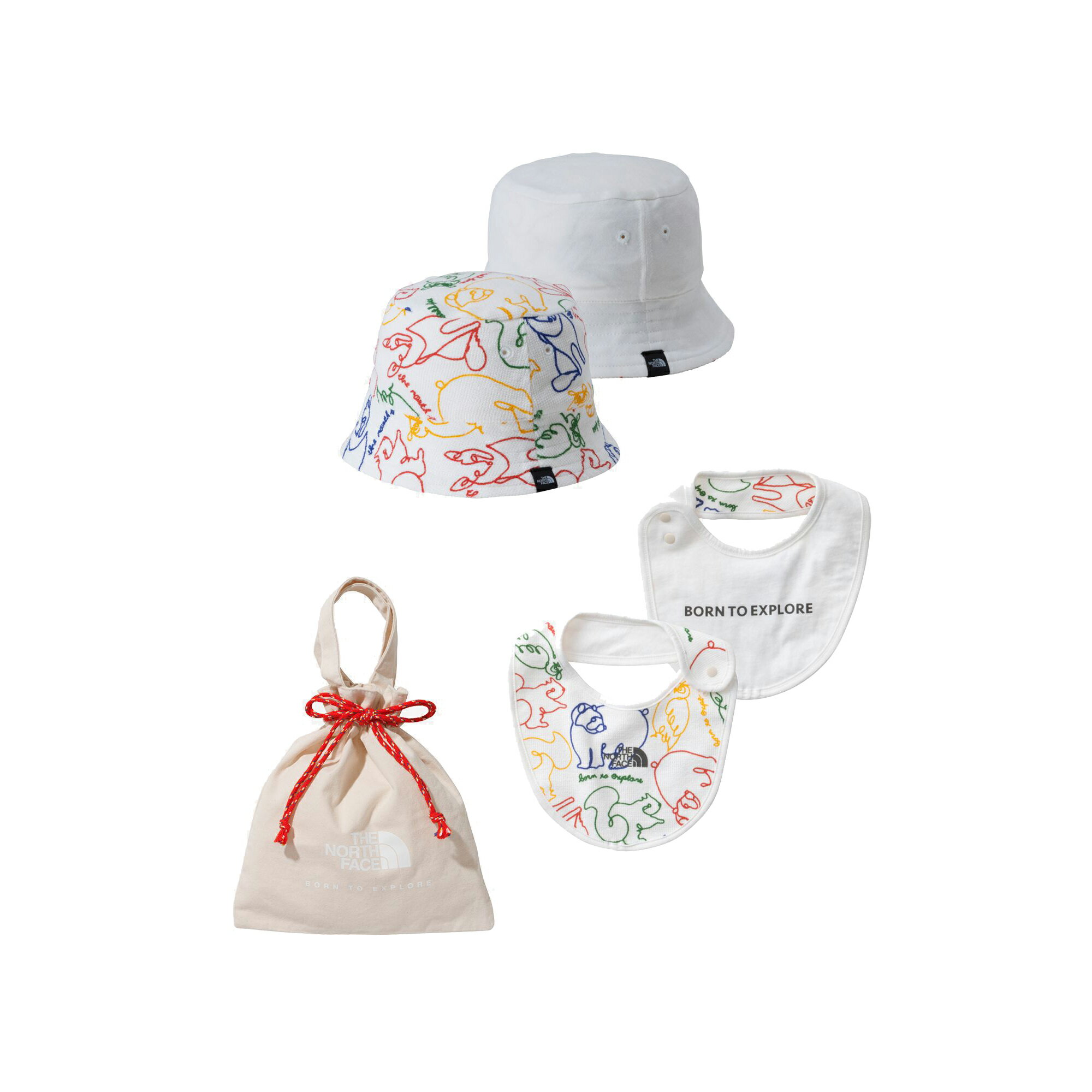 ザ・ノースフェイス ハット＆ビブセット ベビー THE NORTH FACE Baby Hat & Bib Set 2COLOR GIFT