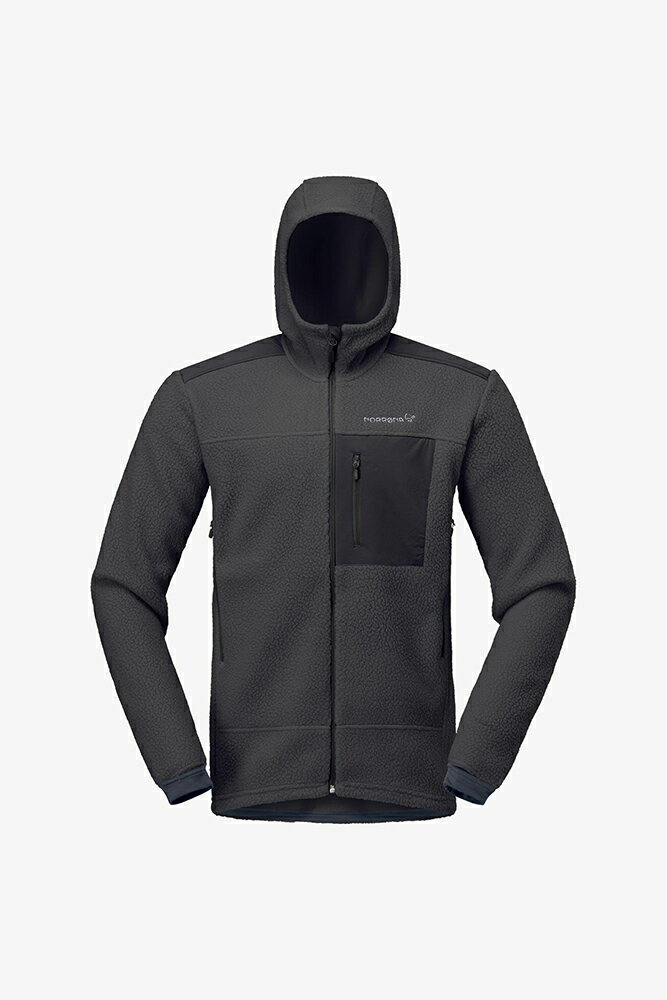 乐天商城 - ノローナ メンズ トロールヴェゲン ウォーム3 ジップ フード 男性用 NORRONA trollveggen warm3 Zip hood MEN Phantom