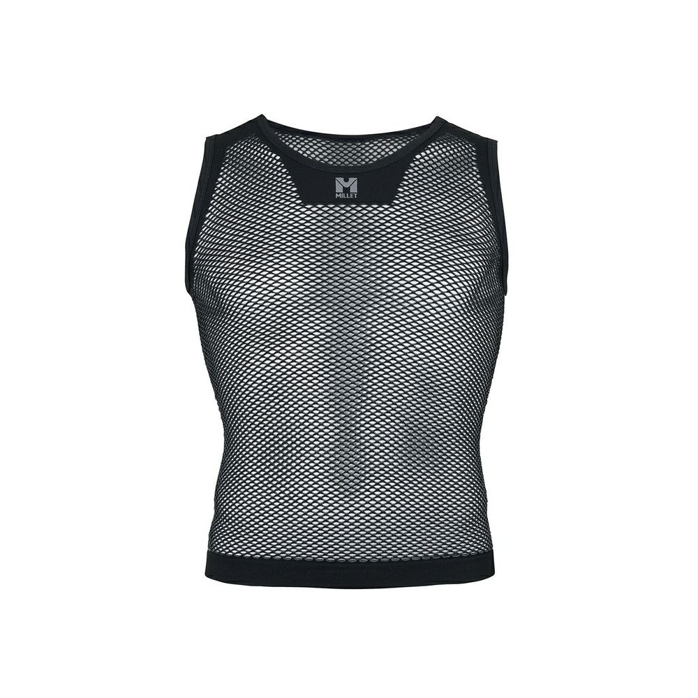 ミレー ドライナミック メッシュ NS クルー MILLET DRYNAMIC MESH NS CREW BLACK-NOIR
