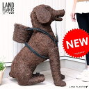ウエルカム ドック 花かご 犬型 【特大】 犬 いぬ イヌ アニマル 動物 籠 篭 かご カゴ バスケット 茶 こげ茶 焦げ茶 園芸 ガーデニング 雑貨 観葉植...