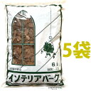 インテリアバーク 6L (2Sサイズ)(5袋) 松の皮 バークチップ バーク ウッドチップ マルチング グランドカバー 装飾用樹皮 樹皮 木の皮 天然 天然素材 化粧材 飾りのチップ 共和開発