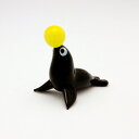 【ガラス細工】 オットセイ(海狗) 膃肭臍 海狗 おっとせい ミニチュア フィギュア ジオラマ 動物 魚 海豹 貝 化石 100581 ガラス ガラス工芸 工芸品 観葉植物用フィギュア テラリウム アクアリウム