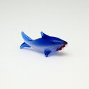 【ガラス細工】 サメ(鮫) ミニチュア フィギュア ジオラマ 動物 魚 海豹 貝 化石 100195 ガラス ガラス工芸 工芸品 観葉植物用フィギュア テラリウム アクアリウム