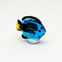 【ガラス細工】 ナンヨウハギ(熱帯魚) 南洋剥 ミニチュア フィギュア ジオラマ 動物 魚 海豹 貝 化石 100212 ガラス ガラス工芸 工芸品 観葉植物用フィギュア テラリウム アクアリウム