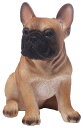犬の置物 （フレンチブルドック） お座りイヌ 14067 フレンチブル ブルドック ドッグオーナメント オーナメント 動物 アニマル マスコット ガーデン ガーデニング ガーデンオブジェ オブジェ