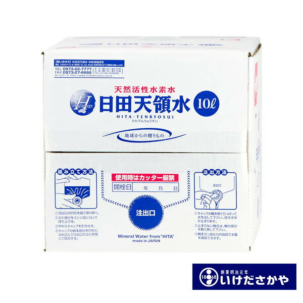 日田天領水 10l ミネラルウォーター 日田天領水 10リットル×1本 バックインボックス