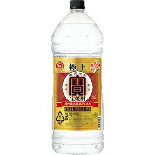 極上 宝焼酎 25°4L エコペット 4本 ケース販売