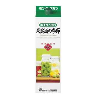 宝焼酎 35° ホワイトタカラ 果実酒の季節 1．8L紙パック 6本 ケース販売