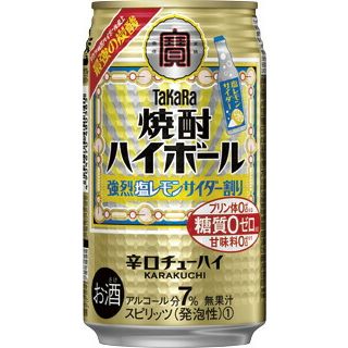 タカラ 焼酎ハイボール 強烈塩レモンサイダー割り 350ML 48本 送料無料（一部地域除く）