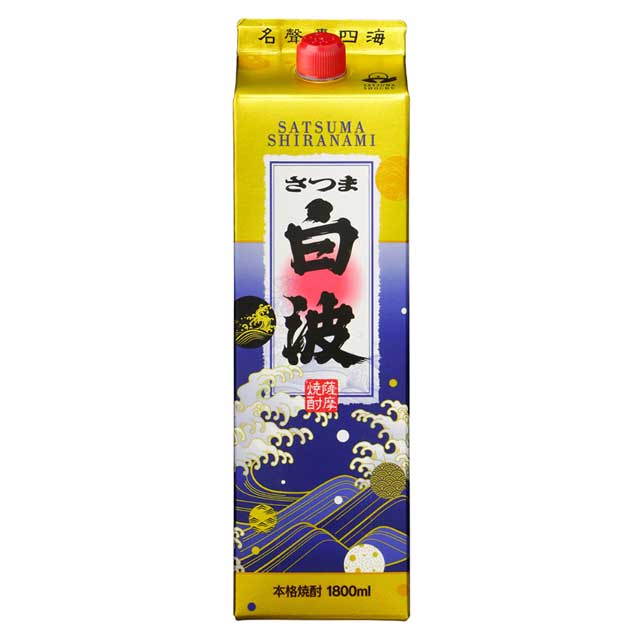 さつま白波 1800mlパック 6本 アルコール25度 薩摩酒造 九州沖縄～関西 送料無料