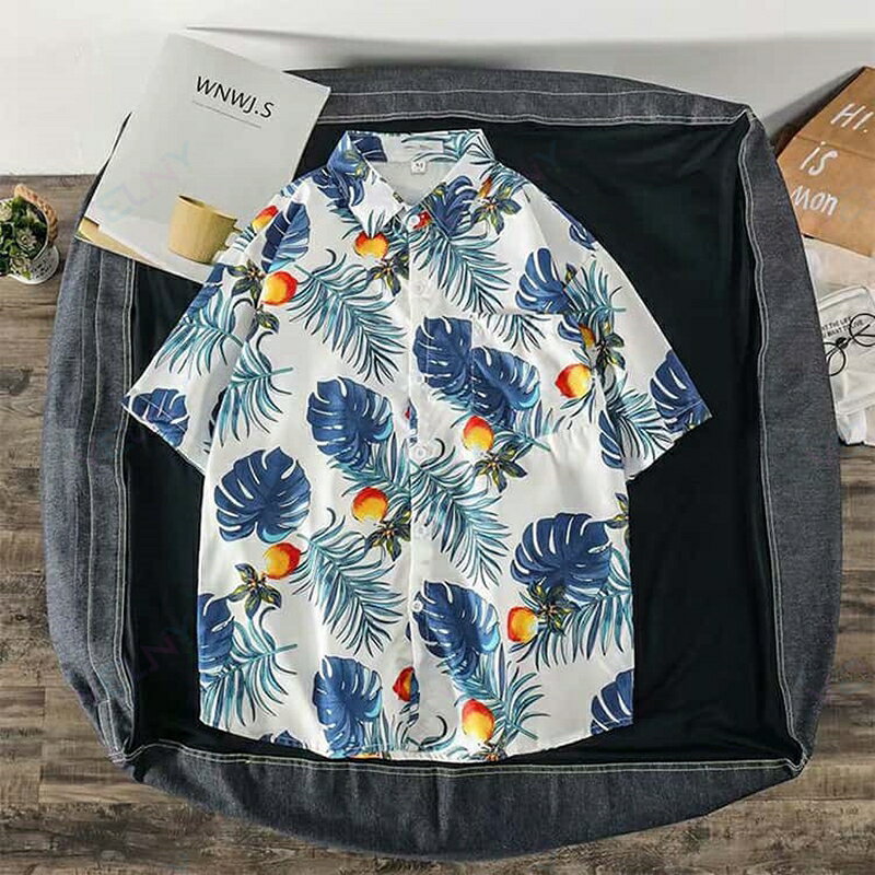 半袖シャツ 開襟シャツ アロハシャツ 総柄シャツ 花柄 カジュアルシャツ シャツ アロハシャツ 軽量 ハワイ シャツ メンズシャツ ハワイ トップス ハワイアン リゾート婚 夏 夏服 アロハ メンズ リゾートウエディング ビーチ 海 葉 landbox-store-10011096 LANDBOX STORE サンプル画像3