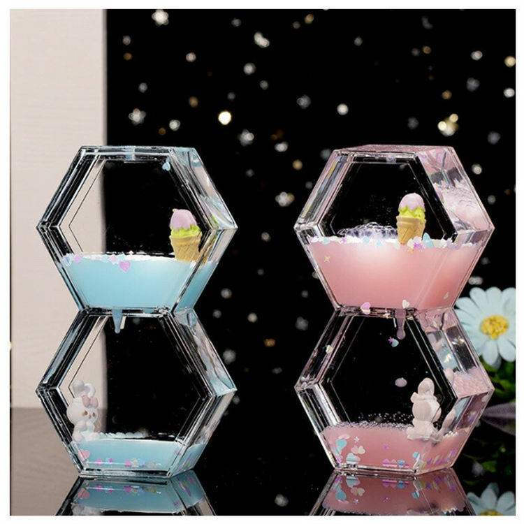 LANDBOX STOREのオイルタイマー 砂時計 液体オイル オイル砂時計 かわいい ウサギ 花 オイル砂時計 立体感 室内装飾品 卓上装飾 おもちゃ タイマー 砂時計 置物 装飾品 癒し 大人 子供 書斎 グリーン 液体オイル オイル砂時計 インテリア 誕生日 クリスマス プレゼント ギフト 贈り物｜アングル3