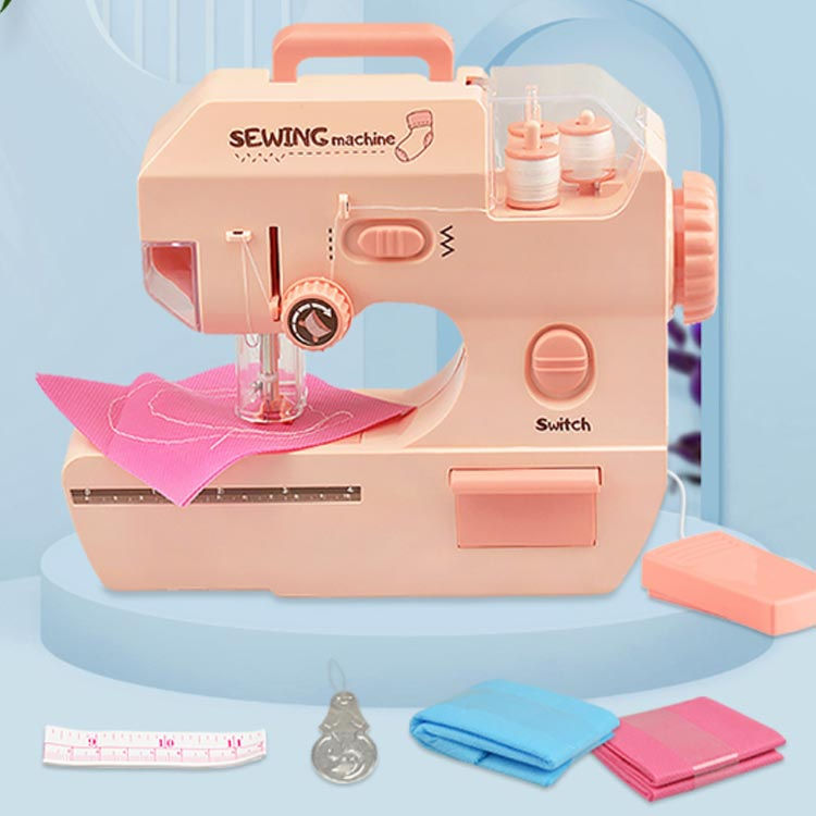 LANDBOX STOREの毛糸ミシン 子供用ミシン ミシン 子供用電気ミシン ミニ電気ミシン おもちゃ電気ミシン かんたん 安全 おもちゃ 玩具 人気 おすすめ 毛糸 ししゅう 刺繍 こども 子供 女の子 誕生日 クリスマス プレゼント 初心者 こどもミシン DIY 親子遊び 知育玩具 贈り物｜アングル2