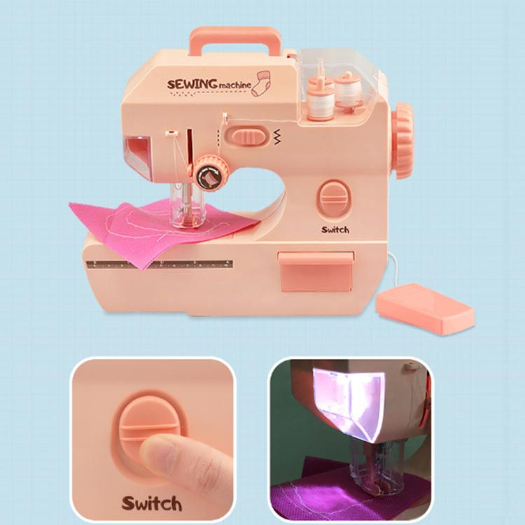 LANDBOX STOREの毛糸ミシン 子供用ミシン ミシン 子供用電気ミシン ミニ電気ミシン おもちゃ電気ミシン かんたん 安全 おもちゃ 玩具 人気 おすすめ 毛糸 ししゅう 刺繍 こども 子供 女の子 誕生日 クリスマス プレゼント 初心者 こどもミシン DIY 親子遊び 知育玩具 贈り物｜アングル3