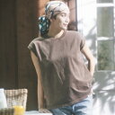 ＜WOMEN＞ OLMECA SLEEVELESSラウンジウエア　スリーブレスTEE　3色展開　フリーサイズ　ヴィンテージ加工　コットン100% 　フラットシーマなので肌あたりが優しい　ウィメンズ　定番素材　日本製