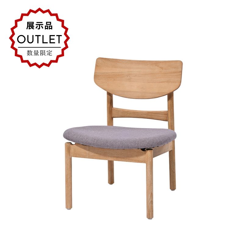 樂天商城 - 【展示品アウトレット】32999→22999円!! ダイニングチェア ロータイプ 木製 1脚 クッション 無垢材 チーク シンプル おしゃれ 北欧 ナチュラル テイスト インテリア 家具 レストラン カフェ C320XPK