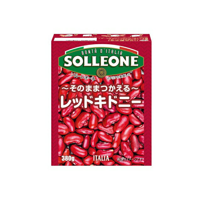 【6月 月間特売品】期間限定ソルレオーネ レッドキドニービーンズ 380g│ソールレオーネ│豆│SOLLEONE│