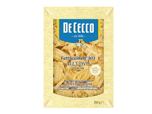 【10月月間特売品】期間限定ディチェコ No.303 フェットチーネ プレーン 250g｜DE CECCO