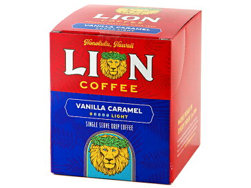【楽天スーパーSALE】期間限定【12袋入】ライオンドリップコーヒー バニラキャラメル 8g×12袋フレーバーコーヒー　珈琲　コーヒー | LION COFFEE ※10袋入から12袋入へ変更となりました