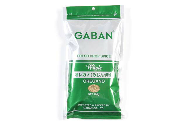 【GABAN】（ギャバン） 1954年、創業者たちの熱い思いによって誕生した（株）ギャバンは、以来半世紀、「日本のシェフに、本物のスパイスを」という志を脈々と受け継ぎ、常にプロの視点で製品品質を追求し続けています。世界各国の原産地で収穫される最上級の原材料を入手し、本物の味と香りを生み出す製法や、料理の味を引き立てる絶妙なブレンドを探求しています。 地中海沿岸に産する強い芳香と苦みをもつスパイスです。イタリア料理には不可欠な香草で、ピザ、スパゲティ、シチュー、グレイピー、トマト料理、肉料理、魚料理等の料理によく合います。名称オレガノ　（みじん切り）原産国トルコ原材料オレガノ内容量100g保存方法常温賞味期限商品に記載製造者（株）ギャバン配送方法常温発送[ 配送・送料についてはこちら ]