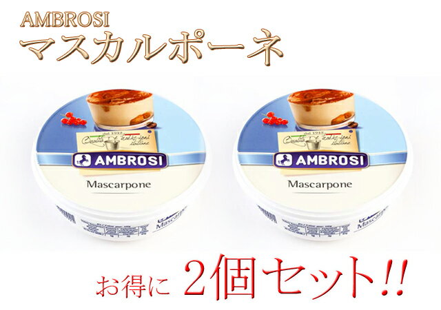 【チーズの日】期間限定アンブロージ マスカルポーネ 250g×2個セットまとめ買い セット販売冷蔵便