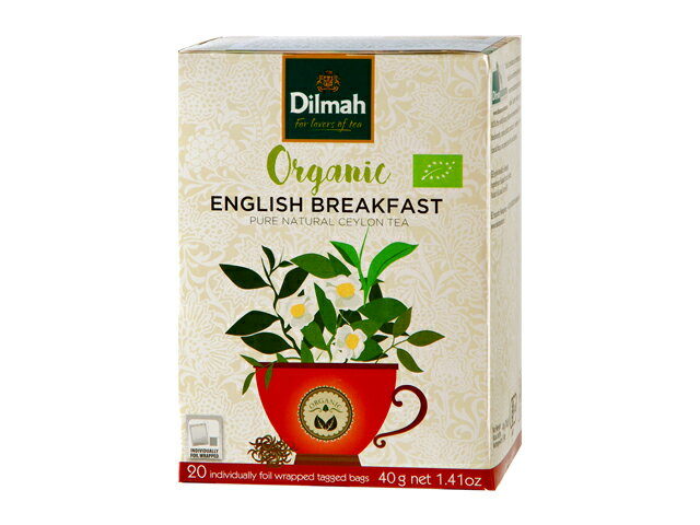 ディルマ紅茶 有機栽培紅茶イングリッシュブレックファースト ティーバッグ 20TB