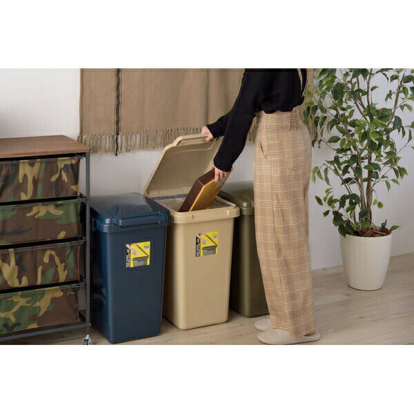 ワンハンドトラッシュカン 45L グリーン [2]