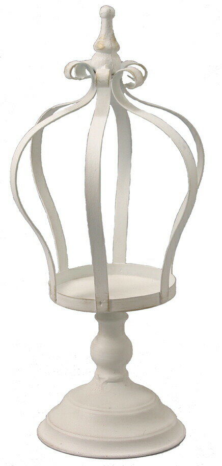 アンティーク ホワイトクラウンスタンドM