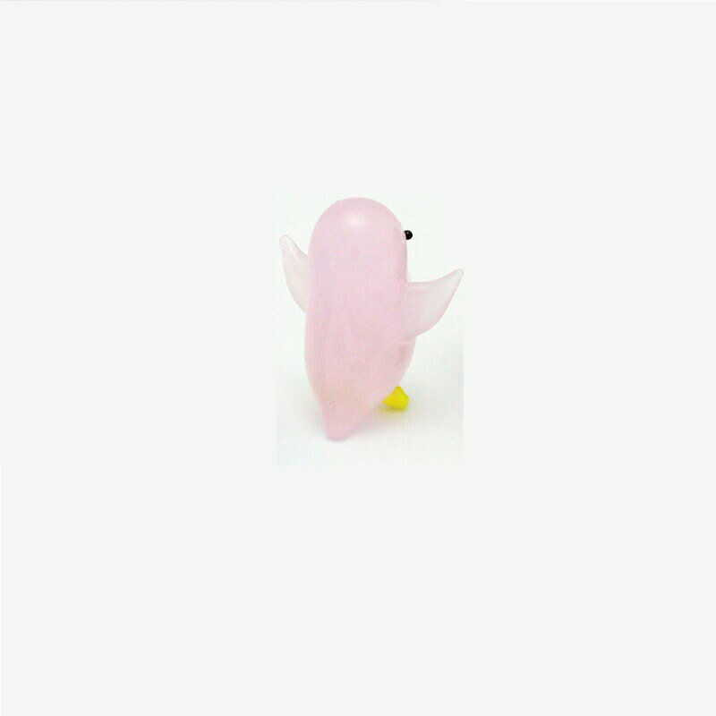 【ガラス細工】 ペンギン（P：ピンク） ミニチュア フィギュア ジオラマ 動物 魚 ...