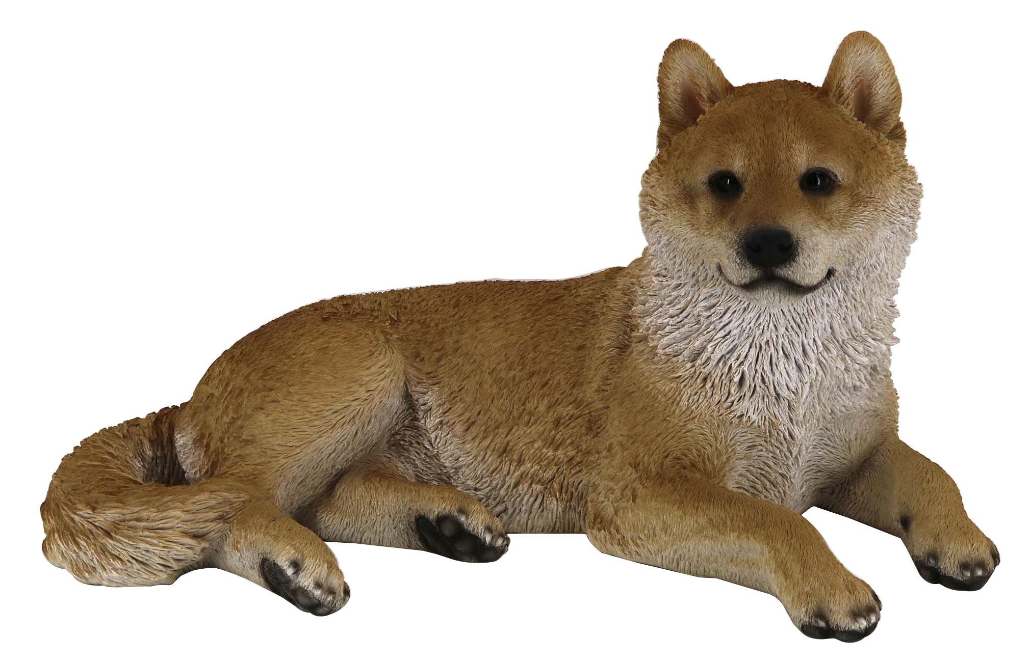 犬の置物 （柴犬：シバイヌ） 寝そべりイヌ 14059 シバ 柴 シバケン 柴イヌ ドッグオーナメント オーナメント 動物 アニマル マスコット ガーデン ガーデニング ガーデンオブジェ オブジェ
