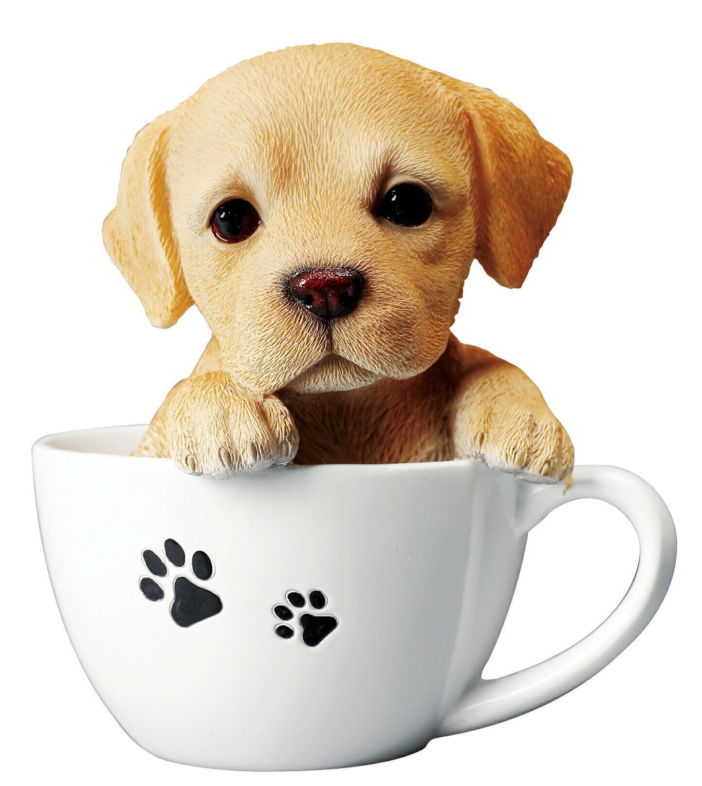 犬の置物 （ラブラドールレトリーバー） マグカップ犬 14080 ラブ ラブラドール レトリーバー 子犬 ドッグオーナメント オーナメント 動物 アニマル マスコット ガーデン ガーデニング ガーデンオブジェ オブジェ