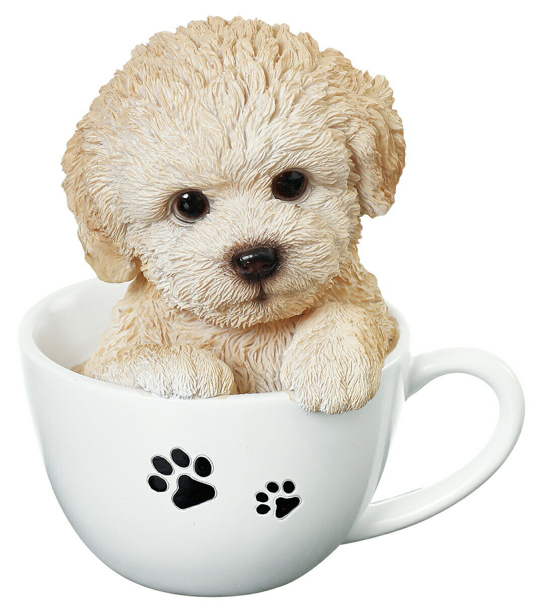 犬の置物 （プードル） マグカップ犬 14085 トイプー トイプードル 子犬 ドッグオーナメント オーナメント 動物 アニマル マスコット ガーデン ガーデニング ガーデンオブジェ オブジェ
