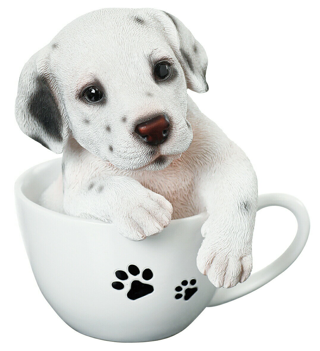 犬の置物 （ダルメシアン） マグカップ犬 14089 101匹ワンチャン 子犬 ドッグオーナメント オーナメント 動物 アニマル マスコット ガーデン ガーデニング ガーデンオブジェ オブジェ