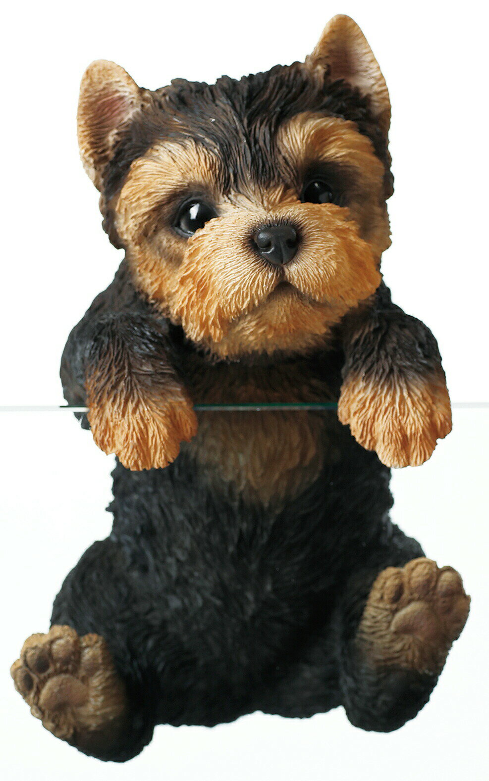 Rakuten - 犬の置物 （ヨークシャテリア） ぶら下がり犬 14206 ヨーキー ヨークシャー テリア 子犬 ドッグオーナメント オーナメント 動物 アニマル マスコット ガーデン ガーデニング ガーデンオブジェ オブジェ
