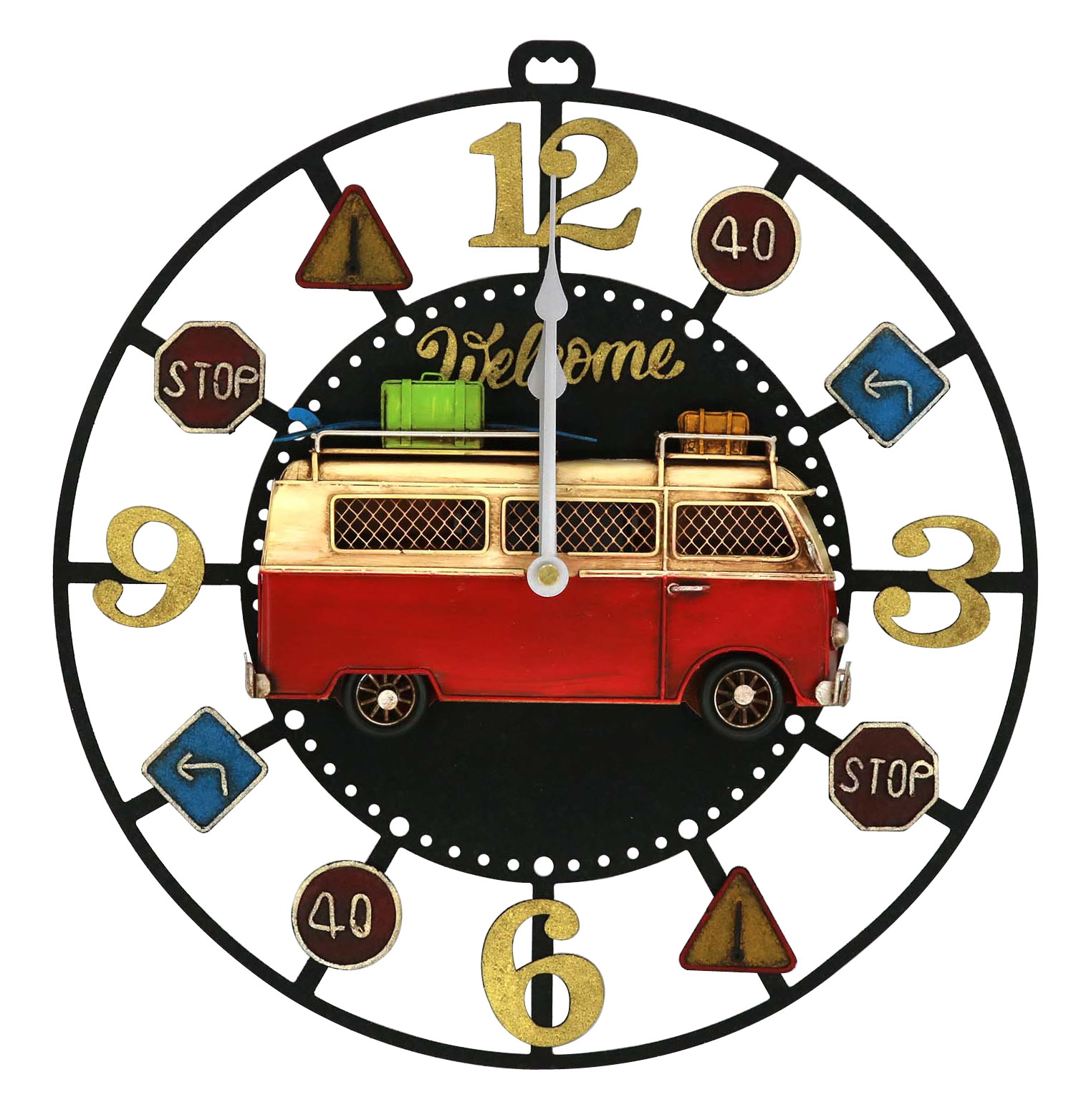 Rakuten - ブリキclock（bus） 43172